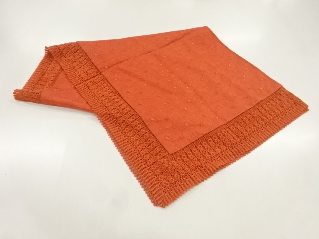 花青海波模様織出しショール